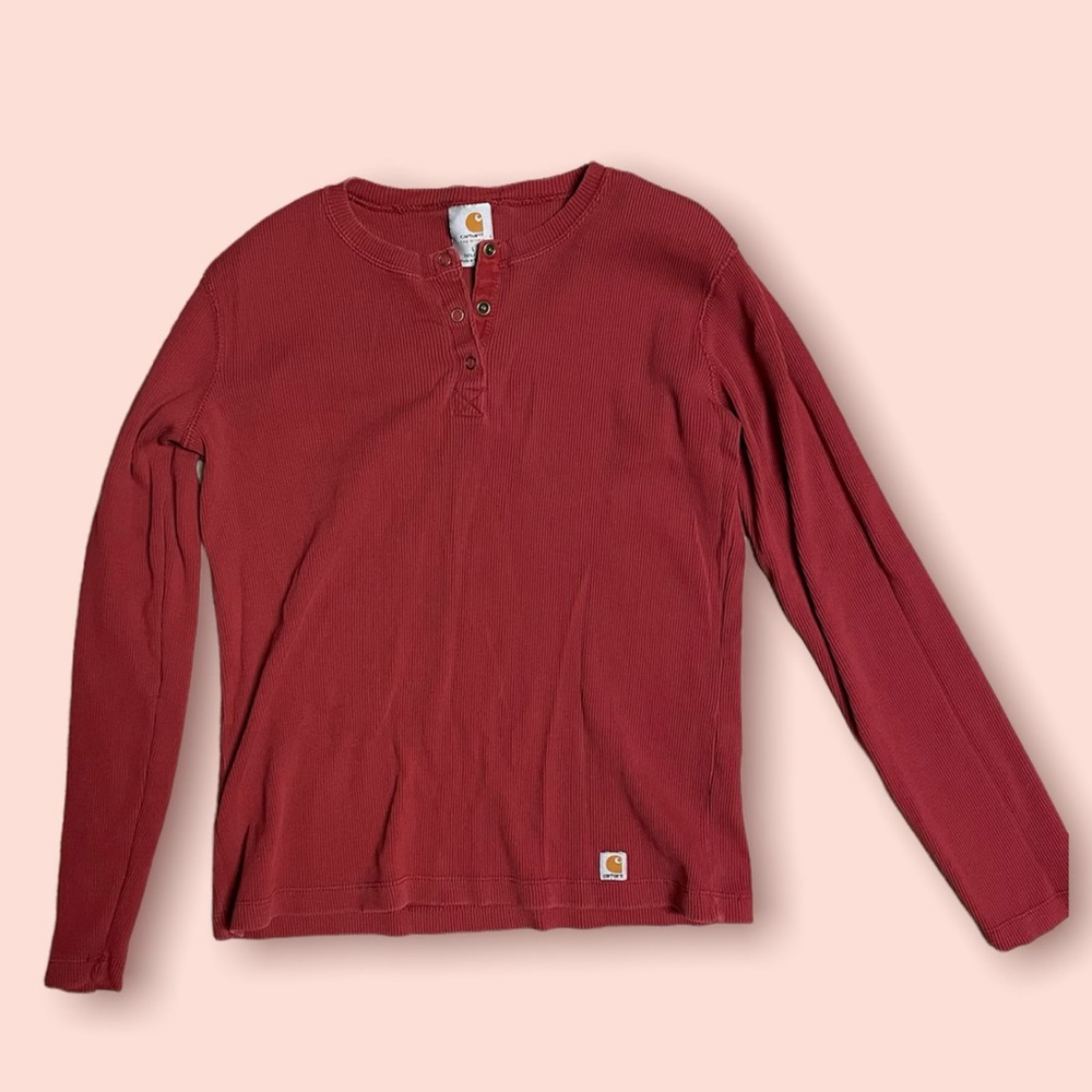 Women’s Carhartt Quarter Snap Up Long Sleeved Top
